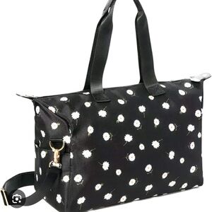 Alice and Olivia Daisy Duffle Travel Bag with Matching Reversible Bucket Hat